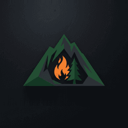 Everpeak mountain and hearth crest